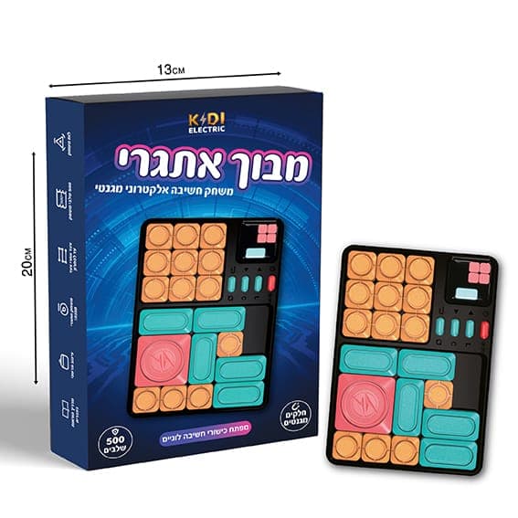מבוך אתגרי משחק חשיבה אלקטרוני מגנטיאטרקציה מהיבואן לצרכן