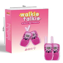 ווקי טוקי זוג מכשירי קשר איכותיים צבע ורוד וכחולאתר אטרקציה