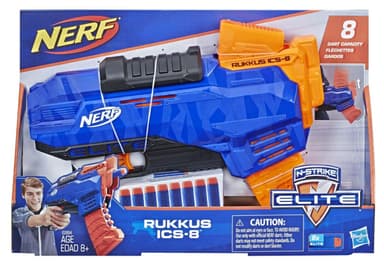 רובה יורה חיצים נרף NERF Elite Rukkus ICS-8 אתר אטרקציה