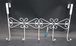 קולב מעוצב 5 ווים לתליה צר שחור / לבן 38X23 ס"מ קונים רק באטרקציה מהיבואן לצרכן