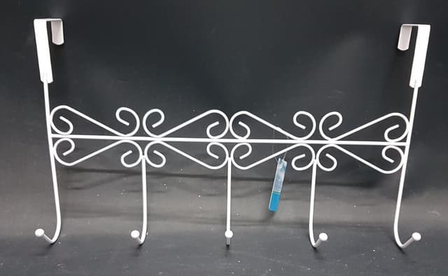 קולב מעוצב 5 ווים לתליה צר שחור / לבן 38X23 ס"מ קונים רק באטרקציה מהיבואן לצרכן