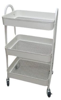 עגלת אחסון / ירקות 3 קומות מתכת שחור קונים רק באטרקציה מהיבואן לצרכן