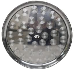 מגש נירוסטה עגול קוטר כ-33 ס"מ באתר אטרקציה מהיבואן לצרכן