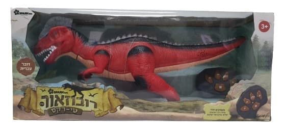 דינוזאור על שלט - טירקס רובוזאור על שלט באטרקציה אונליין