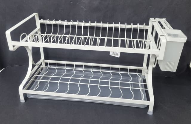 מייבש כלים 2 קומות 53X31.5X24 ס"מ קיים בצבעים אפור כהה / לבן/שחור קונים רק באטרקציה מהיבואן לצרכן