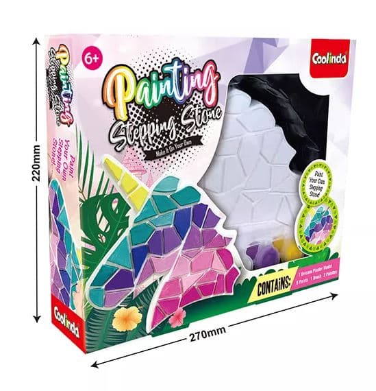 ערכת יצירה מגבס אבני פסיפס חד קרן אריזה 27X22 ס"מ אטרקציה