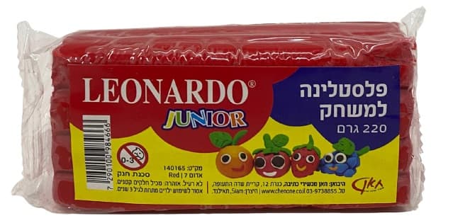 פלסטלינה למשחק בצבע אדום באטרקציה אונליין מהיבואן לצרכן