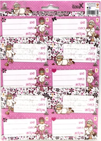 חבילת 30 מדבקות למחברת - כבשה קומיקס קונים רק באטרקציה מהיבואן לצרכן