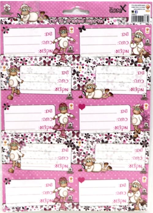 חבילת 30 מדבקות למחברת - כבשה קומיקס קונים רק באטרקציה מהיבואן לצרכן