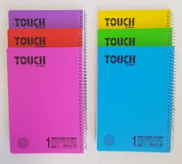 מארז 3 ספירלות עבות A5 משובץ TOUCH באטרקציה אונליין