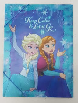 תיקיה עם גומי PP/ A4 אנה ואלזה קונים רק באטרקציה מהיבואן לצרכן