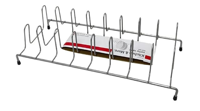 מעמד לצלחות/מכסים של סירים - אפור קונים בזול רק באטרקציה