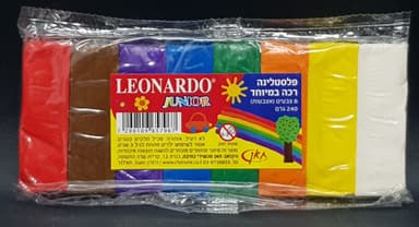 פלסטלינה רכה במיוחד - 8 צבעים 240 גרם באטרקציה אונליין