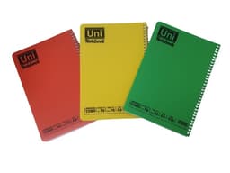 סט 3 מחברות ספירלה משובץ A5 קונים רק באטרקציה מהיבואן לצרכן