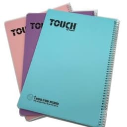 חבילת 3 ספירלות עבות שורה A5 -פסטל TOUCH קונים רק באטרקציה מהיבואן לצרכן