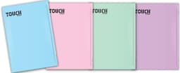 חבילת 5 מחברות קטנות חלקות A5 פסטל TOUCH קונים רק באטרקציה מהיבואן לצרכן