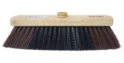 מטאטא גב עץ חום+מקל