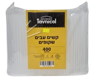 קש שקוף עבה 400 יחידות