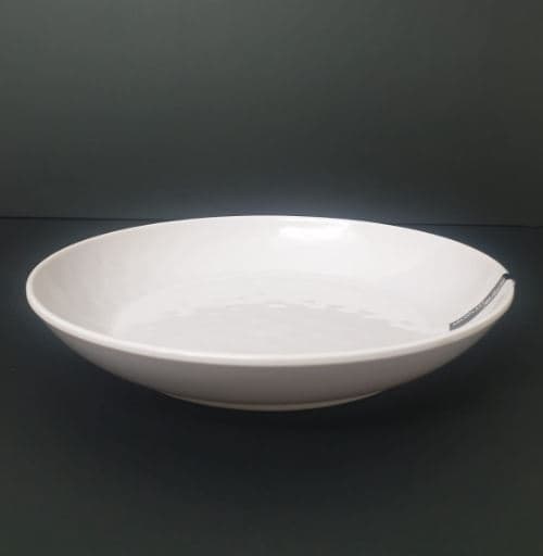 צלחת מלמין 25 ס"מ לבן