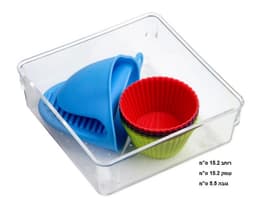 אירגונית אקרילית מרובעת שקופה אתר אטרקציה מהיבואן לצרכן