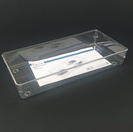 אירגונית אקרילית מלבנית שקופה 30.5X15.4X5.5 ס"מ אטרקציה