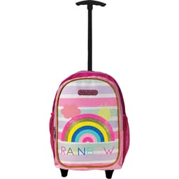 תיק גן טרולי קשת פסים - ורודאטרקציה מהיבואן לצרכן