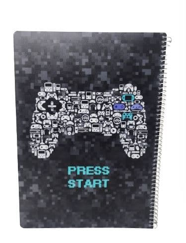 מחברת ספירלה A4 שורה - גיימינג קונים רק באטרקציה מהיבואן לצרכן