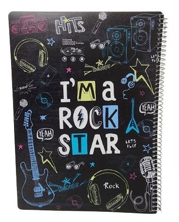 מחברת ספירלה A4 - רוק סטאראטרקציה אונליין מהיבואן לצרכן