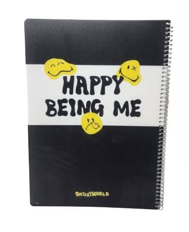 מחברת ספירלה A4 שורה - סמיילי קונים רק באטרקציה מהיבואן לצרכן