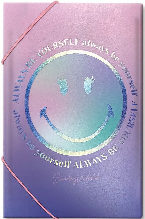 תיקיה גומי סמיילי ורוד קונים רק באתר אטרקציה מהיבואן לצרכן