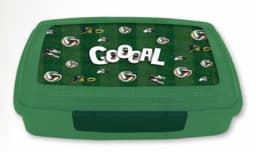 קופסת אוכל מחולקת - כדורגל ירוק שקוףאתר אטרקציה אונליין