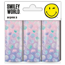סט 3 מחקים סמיילי קונים רק באטרקציה מהיבואן לצרכן