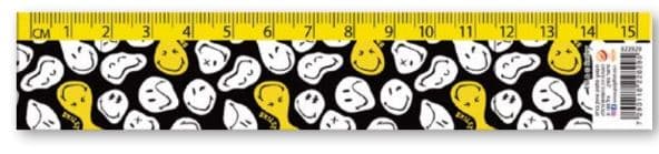 סרגל 15 ס"מ פלסטיק סמייליאטרקציה אונליין מהיבואן לצרכן