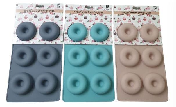 תבנית סיליקון איכותית לאפייה - דגם דונאטס, אטרקציה אונליין