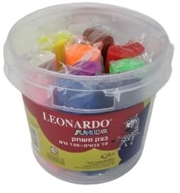 בצק משחק לאונרדו ג'וניור 10 צבעים קונים רק באטרקציה מהיבואן לצרכן