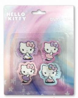 סט 4 מחקים הלו קיטי קונים רק באטרקציה מהיבואן לצרכן