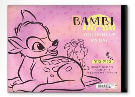 בלוק ציור גדול 1/4 גיליון עבה 240 דגם במביאתר אטרקציה