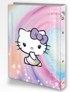 קלסר טבעות קשיח - הלו קיטי קונים רק באטרקציה מהיבואן לצרכן