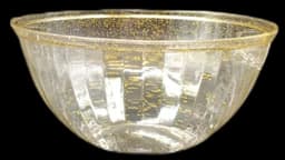 קערת פסים עם ניצוצות זהב גודל בינוני באתר אטרקציה מהיבואן לצרכן