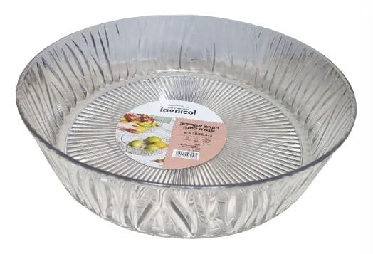 קערת אקריליק מפוארת עגול