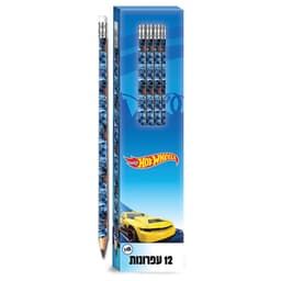 חבילת 12 עפרונות HB הוט ווילס באתר אטרקציה מהיבואן לצרכן