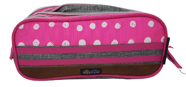 קלמר 2 תאים סמאש מתרחב - ורוד אפור קונים באטרקציה בזול