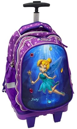 תיק טרולי טינקרבל לבית ספר - סגול קונים רק באטרקציה מהיבואן לצרכן
