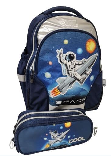 תיק טרולי - אסטרונאוט חלל כחול עם קלמר קונים רק באטרקציה מהיבואן לצרכן
