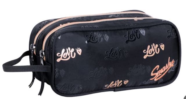 קלמר 2 תאים - LOVE שחור ברונזהאתר אטרקציה מהיבואן לצרכן