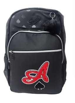 תיק גב מעוצב אס אדום שחור קונים רק באטרקציה מהיבואן לצרכן