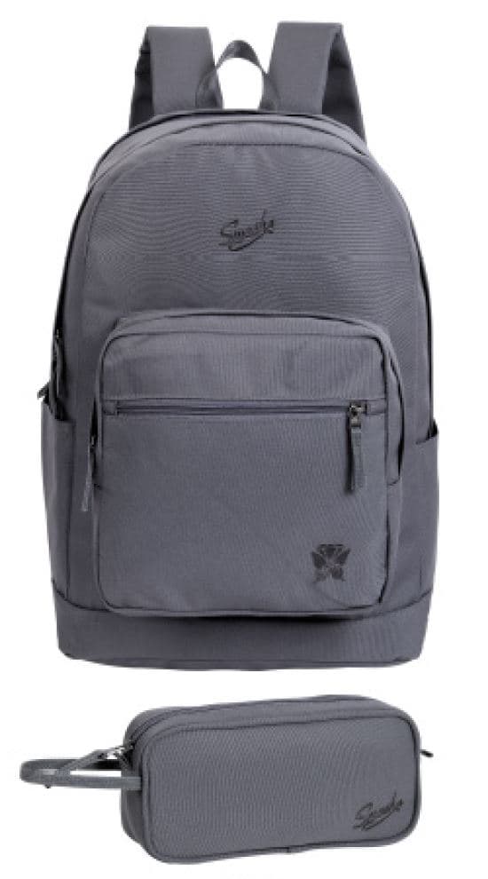 תיק גב מעוצב עם קלמר - פרפר אפור קונים רק באטרקציה