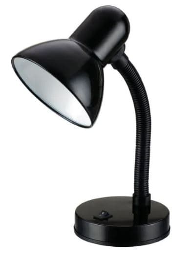 מנורת שולחן E27 GARDA שחור semicomאתר אטרקציה אונליין