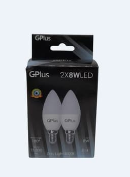 זוג נורות לד נר 8ווא