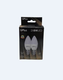 זוג נורות לד נר 8ווא